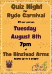 Ryde Carnival Quiz Binstead Arms